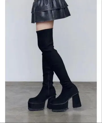 EMODA 스퀘어 핏 롱 부츠 S