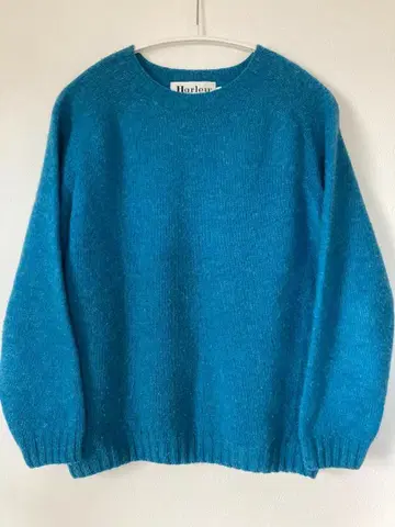 [ 최종 가격 ] Harley of Scotland 38 니트 블루