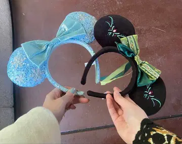 겨울왕국 귀 머리띠 세트 (2개)