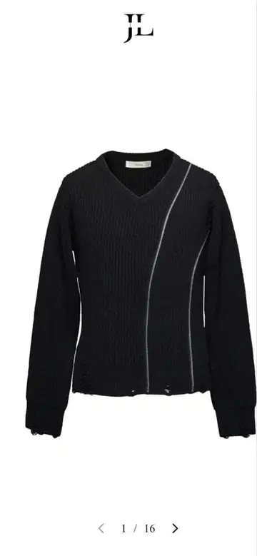 젠틀리스 지퍼 니트 M 사이즈