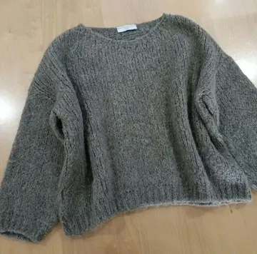 트리코 지인 말 모헤어 혼방 니트 풀오버 프랑스제