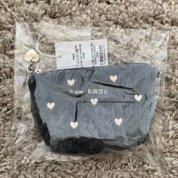 미개봉 새상품 페이 라 라브라리 하트 보트형 파우치 S 그레이