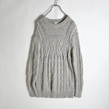 폴 스미스 케이블 짜임 크루넥 스웨터 울 니트 M