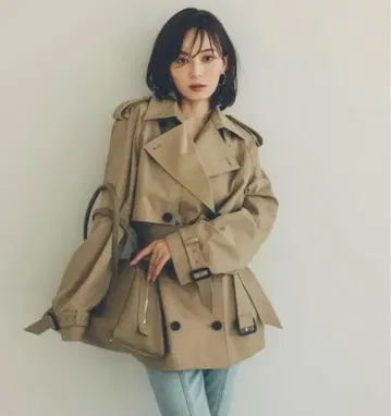 anuans 하프 오버 트렌치코트 S 사이즈