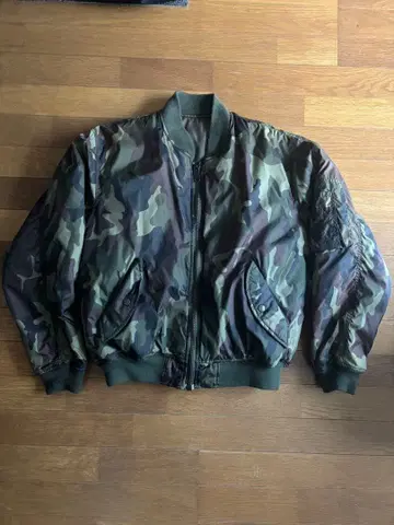 카모플라쥬 MA-1 플라이트 자켓