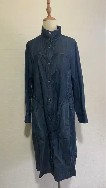 HIROKO BIS 데님 스티치 원피스 사이즈 9 새상품급