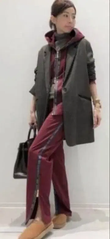 라빠르망 별주 americana 트랙 팬츠 ZIP 저지 팬츠