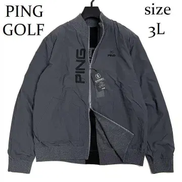 새상품 핑 골프 풀 집업 니트 리버서블 자켓 그레이 3L