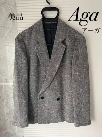 [ 새상품급 ] Aga 아가 트위드 테일러드 자켓