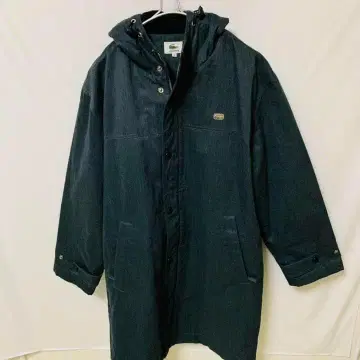 [LACOSTE] 충전솜 코트 원포인트 플레이트 로고 L 사이즈