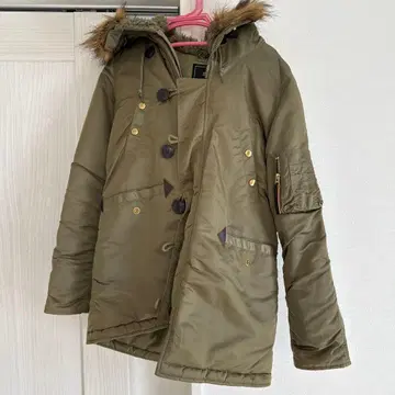 ALPHA INDUSTRIES 카키 MA-1 자켓 S 아우터