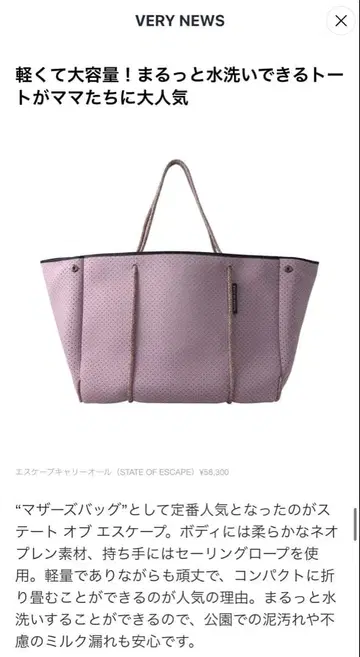 이 스케이프 토트 라일락