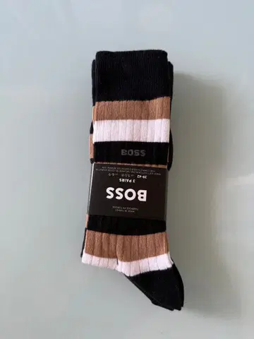 BOSS 스트라이프 삭스 39-42 3족 세트