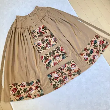 [새상품급] 핑크하우스 딸기잼병 롱 스커트 프론트 오픈