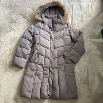 오프온 베이지 후드 부착 다운 페더 자켓 사이즈 40