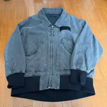 JEANASIS 리버서블 플라이트 자켓 블랙 x 블랙 데님