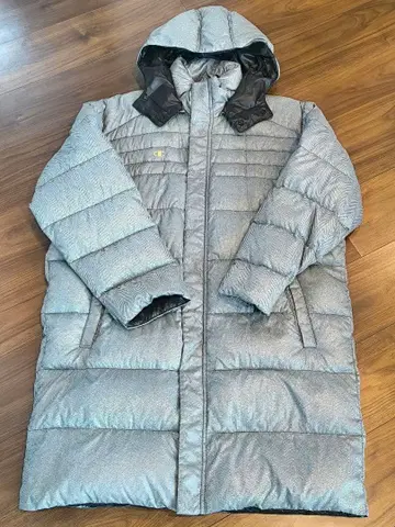 Champion 후드 부착 다운 코트 다운 80% CJ9305