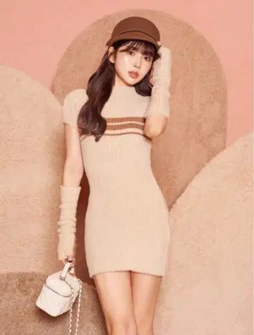 다리치 암커버 타이트 원피스