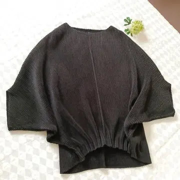 [SPECCHIO] 셔틀 플리츠 돌먼 슬리브 블랙 2WAY 새상품급