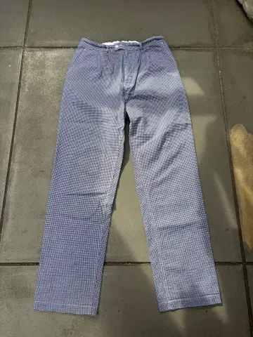 네덜란드군 워크 팬츠 깅엄 체크 90s