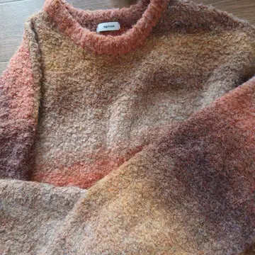 spoak 크루넥 스웨터 오렌지 브라운