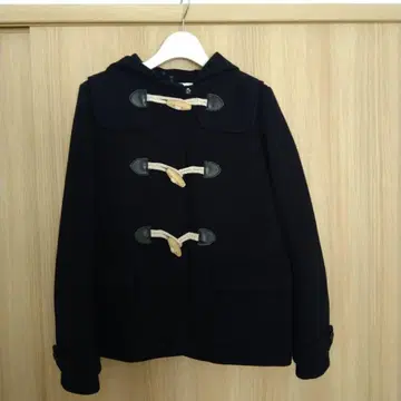 휴먼 우먼 더플 코트 후드 부착