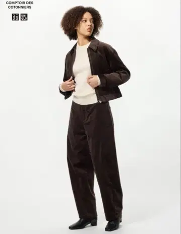 코듀로이 커브 팬츠 유니클로 M 사이즈