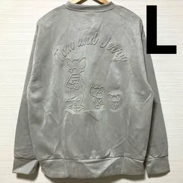 톰과 제리 태피 긴팔 맨투맨 엠보싱 L 자수 치즈