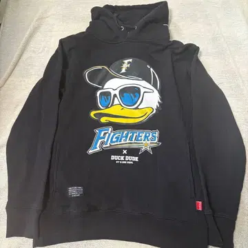 FIGHTERS x DUCK DUDE 후드 부착 후드티