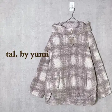 tal. by yumi 체크 무늬 플리스 자켓 M 택 포함 새상품