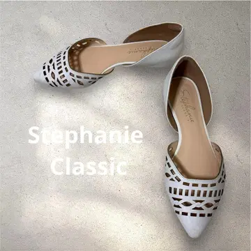 Stephanie Classic 브라질산 레이저 컷 플랫슈즈