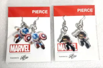 캡틴 아메리카 윈터 솔저 귀걸이 MARVEL 그리힐
