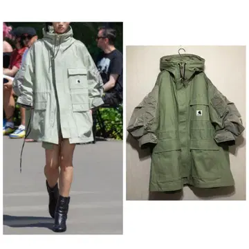 sacai Carhartt WIP 콜라보 모즈 코트