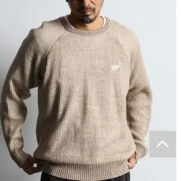 정가 17600엔 다퍼 미들 게이지 편직 니트 L