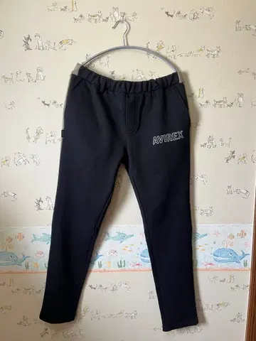 AVIREX 조거 팬츠 블랙