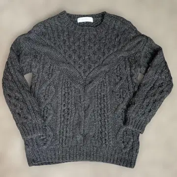 LE CIEL BLEU 르쉘 블루 두꺼운 원단 니트 다크 그레이