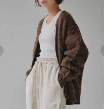 TODAYFUL Brashed Vneck Cardigan 브라운 가디건