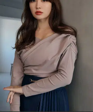 herlipto 비대칭 코튼 상의