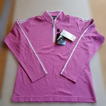 아디다스 골프 여성용 긴팔 셔츠 핑크 L 사이즈 새상품