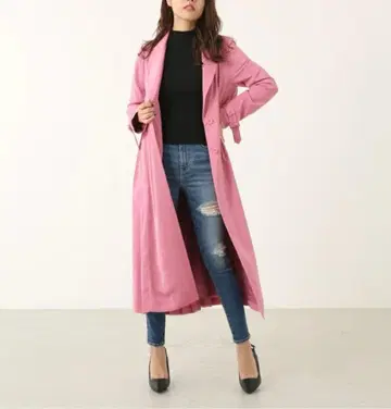 스프링 플리츠 트렌치코트 rienda 자켓/아우터