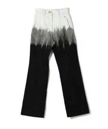 Gradient Dye Flare Jeans black