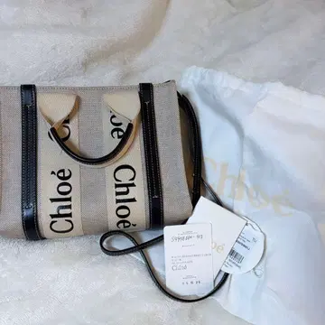 끌로에 우디 토트백 네이비 스몰