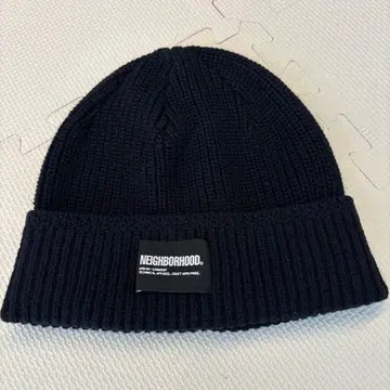 시착만 한 상품 NEIGHBORHOOD 블랙 니트 모자