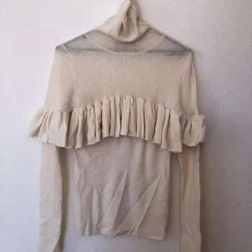 TSURU BY MARIKO OIKAWA 울100% 터틀 니트