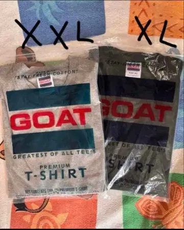 2장 세트 판매 GOAT 롱T 팩T XL XXL