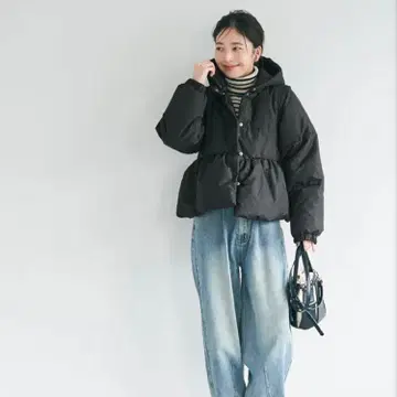 [ 4way ] 탈부착 충전솜 아우터 블랙