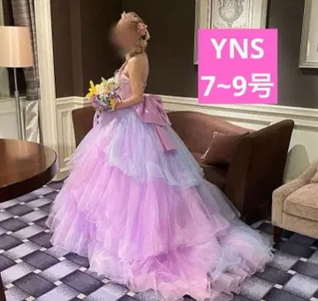 라푼젤 컬러 드레스 결혼식 YNS 퍼플 핑크