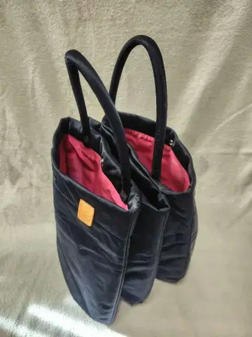 [ recette ] 네이비 나일론 토트백