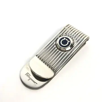 10F442 페라가모 간치니 머니클립 실버
