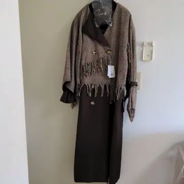 MURUA 무루아 프린지 케이프 코트